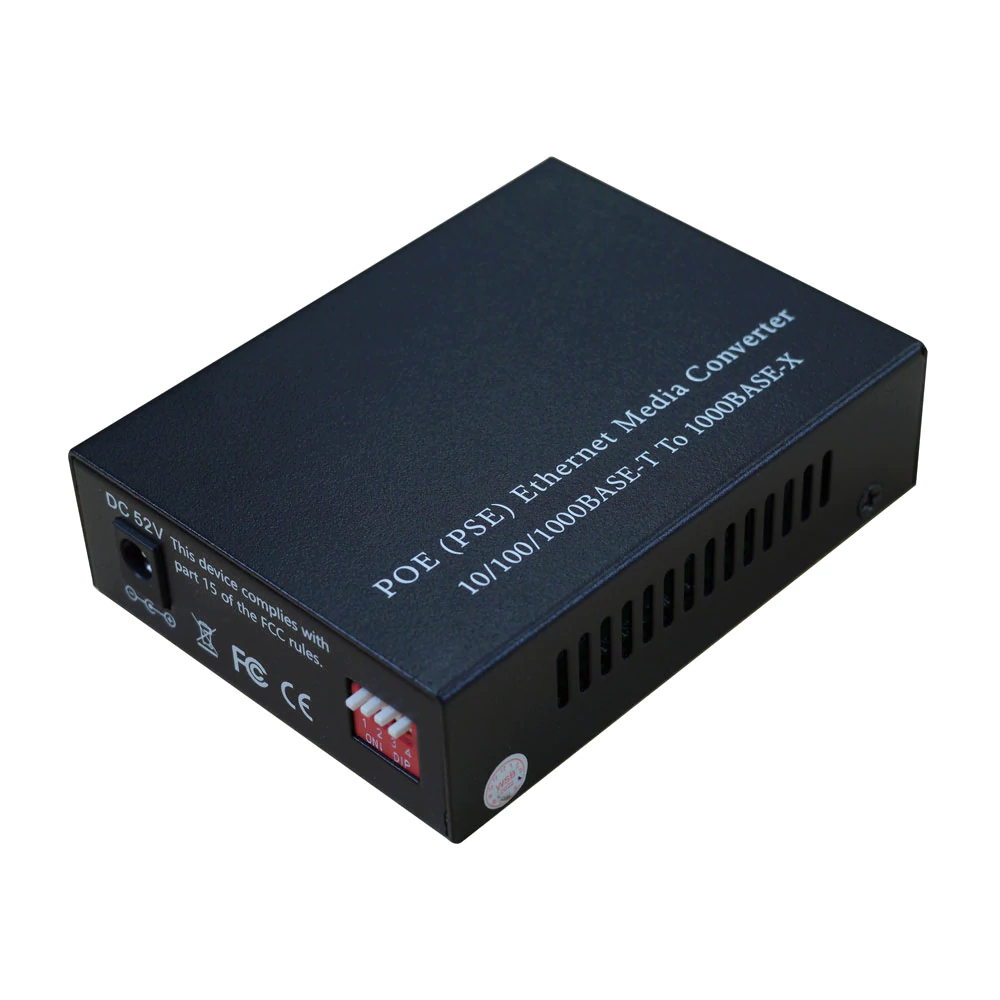 Gigabit POE Media Converter 2 RJ45